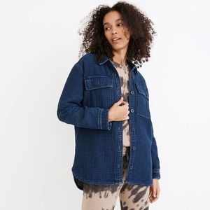 Madewell double weave denim shirt jacket